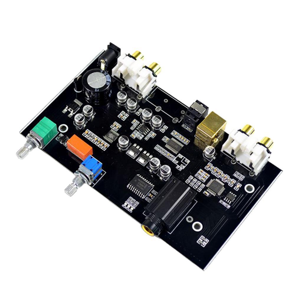 2X DC 12V Optical Coaxial USB Input Decoder HiFi Audio Amplifier Board Module