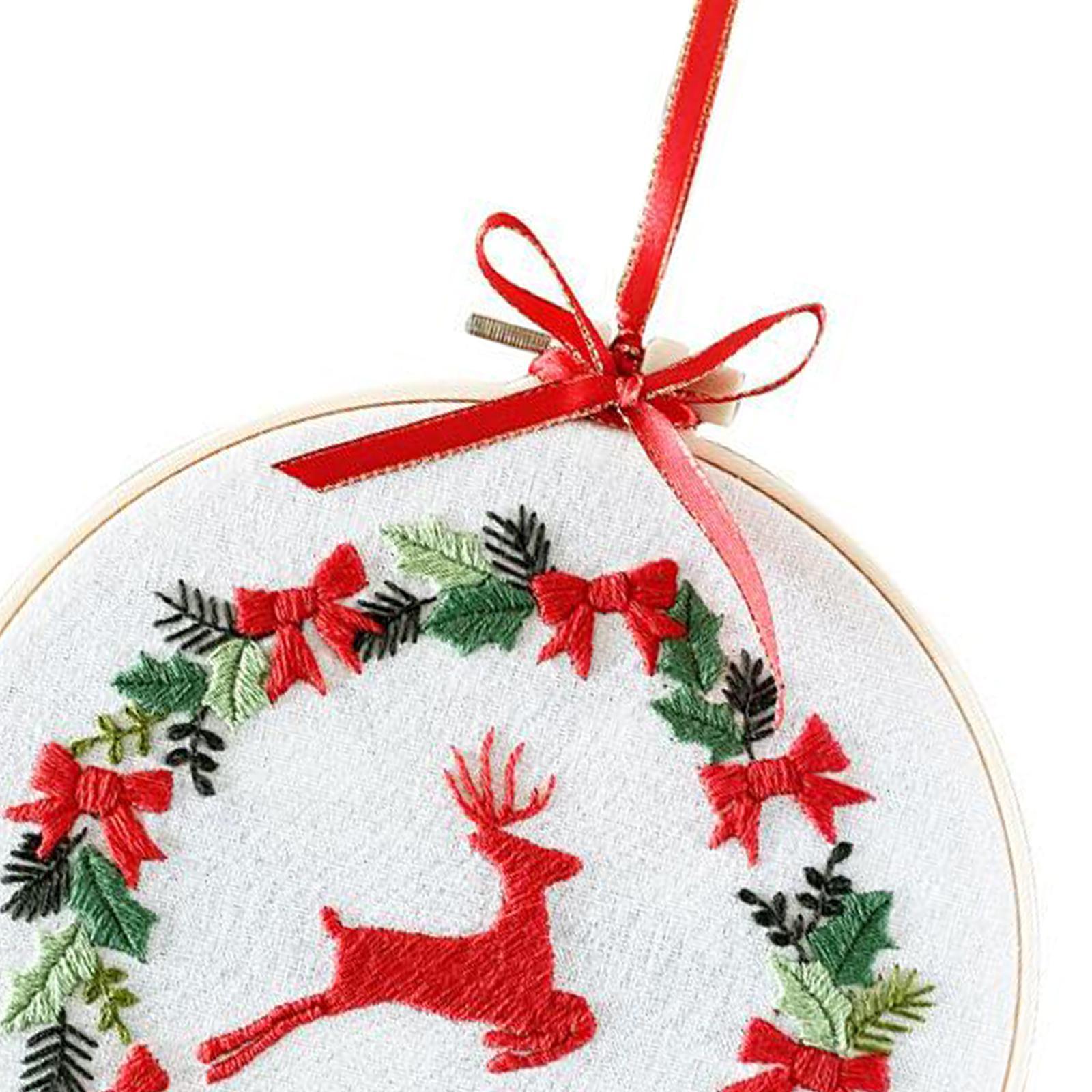 Embroidery Kit Hand Cross Stitch Material Home Decor Making Hoop