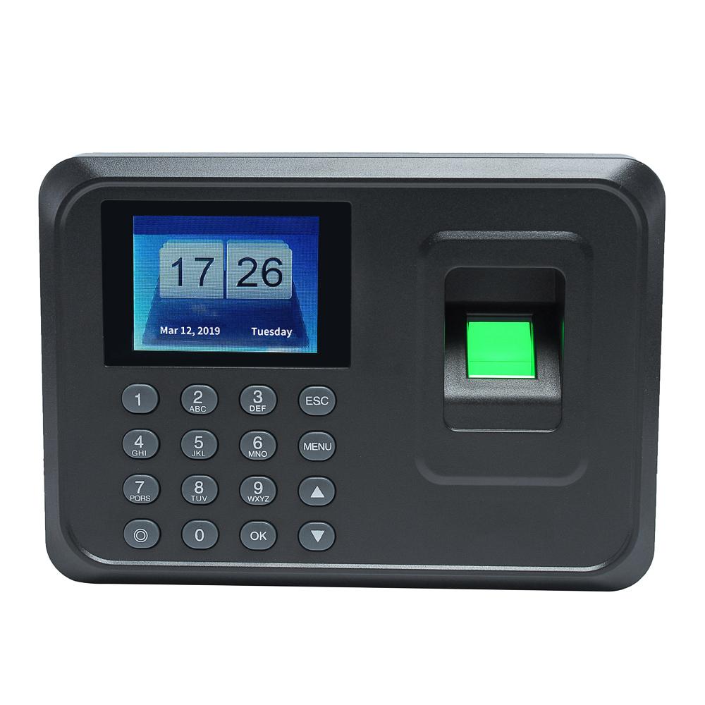Sinh trắc học thông minh Dấu vân tay Mật khẩu Máy chấm công Nhân viên Đăng ký Ghi âm 2.4 inch Màn hình LCD TFT DC - Trắng - Đầu cắm EU