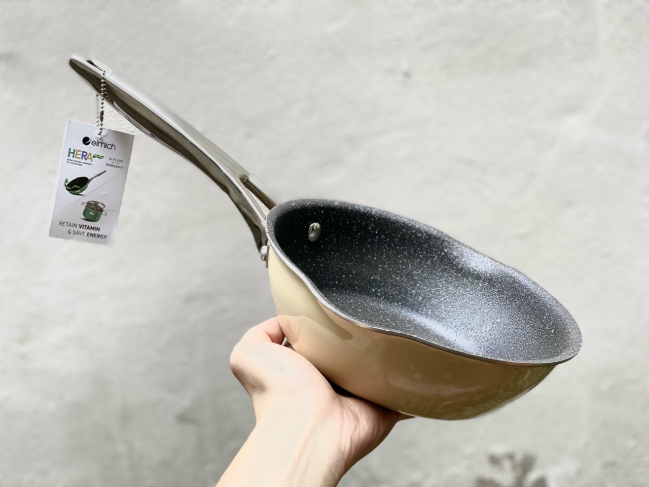 Chảo inox Liền Khối - ELMICH HERA - Hàng Chính Hãng