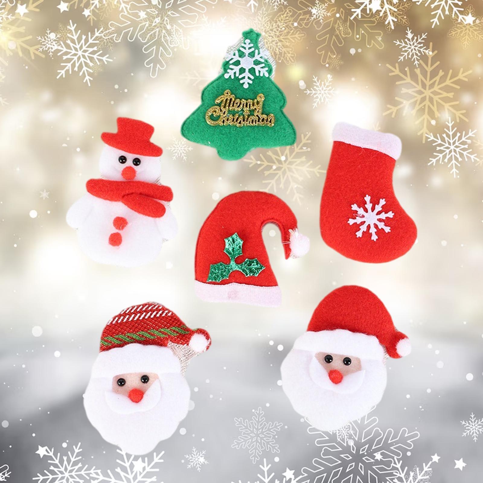 6x Christmas Ornaments Atmosphere Festive Party Supplies Hanging Decoration