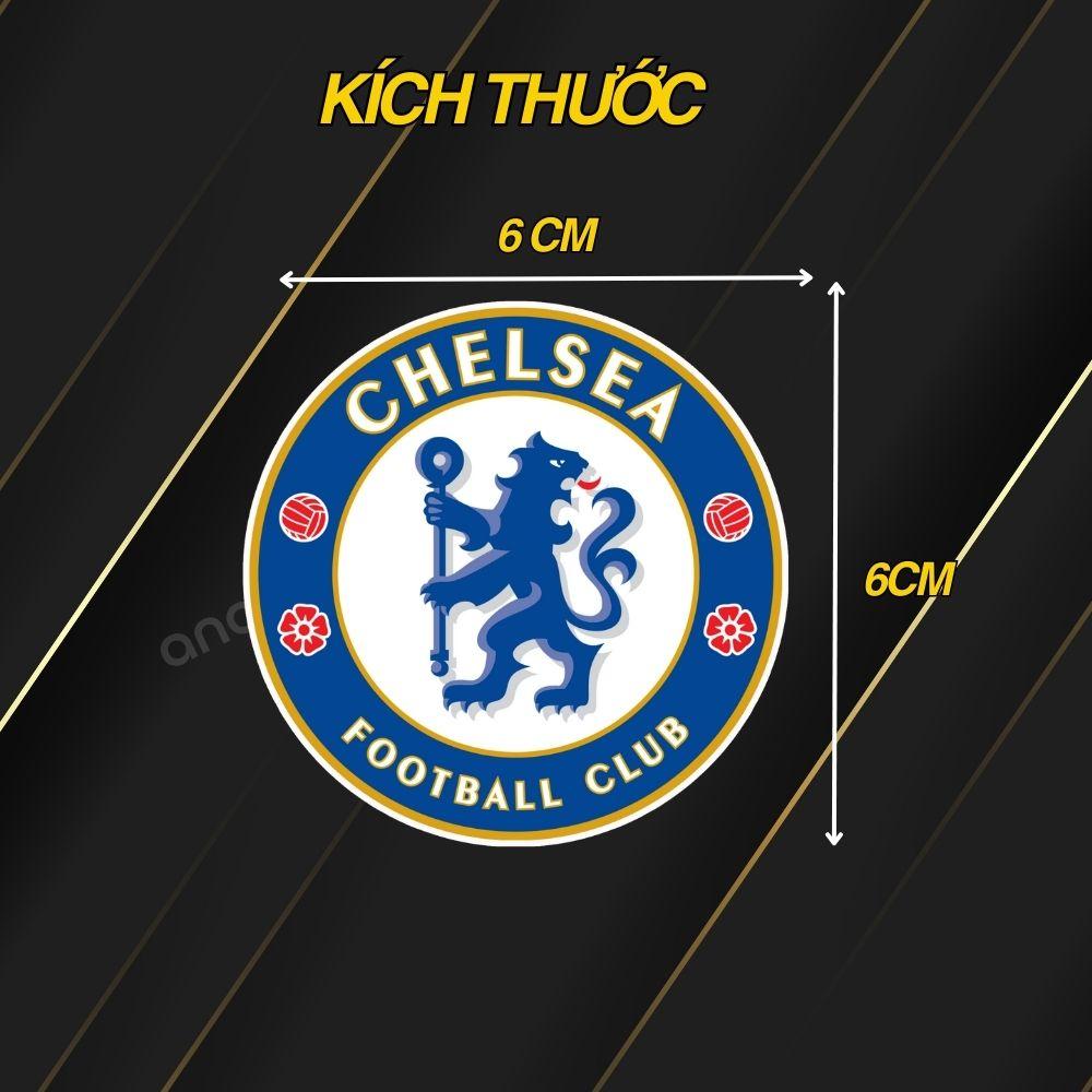 Combo 9 sticker logo decal CLB bóng đá CHELSEA chất liệu chống nước 5 lớp cao cấp - ANCHI PRINTING