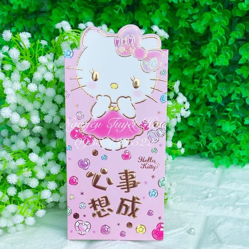 Bao lì xì mẫu kim cương Hello Kitty