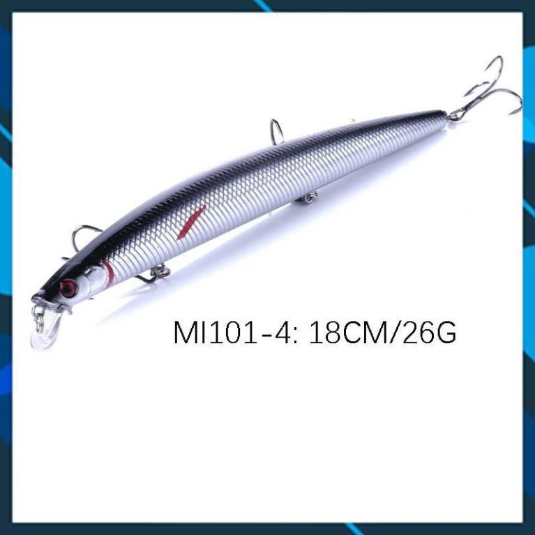  Mồi Câu lure, cá chẽm , có mú, cá ngão , cá biển dài 18cm nặng 26gr 