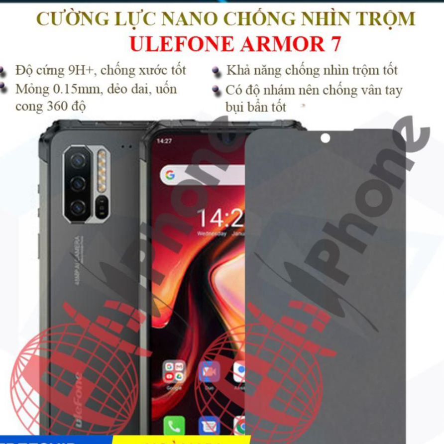 Dán chống nhìn trộm dành cho Ulefone Armor 7 - Dán cường lực dẻo nano