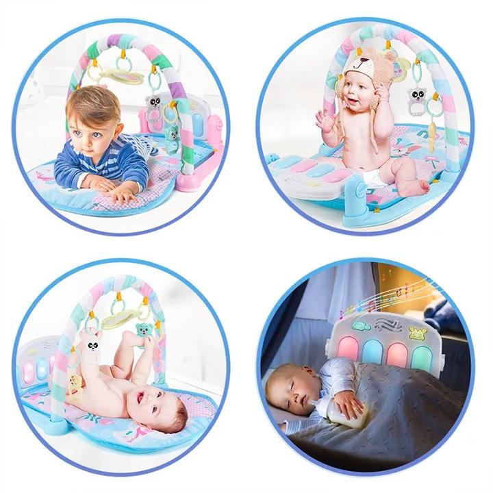 Thảm nhạc hình thú cho bé sơ sinh vui chơi giúp phát triển - DC12