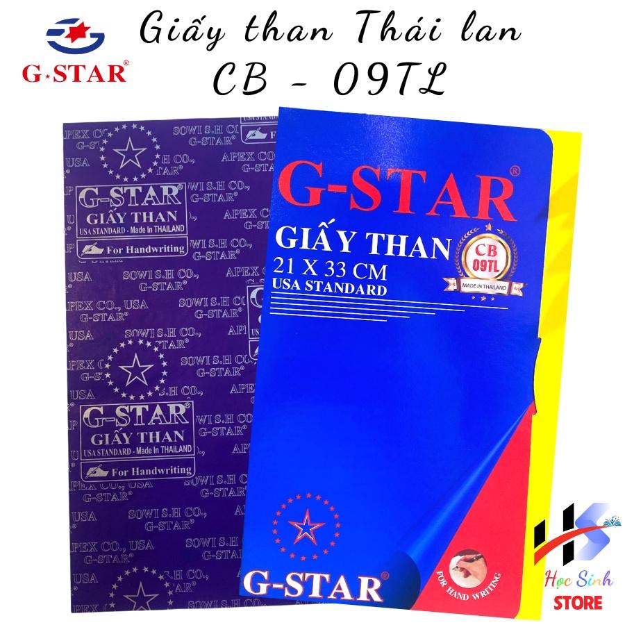 Giấy than Thái Lan 09TL, hiệu GSTAR, 100 tờ/hộp.