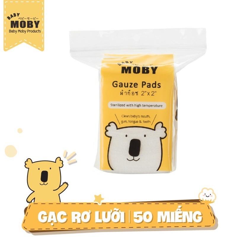 Gạc miếng rơ lưỡi cho bé sơ sinh Moby, made in Thái Lan