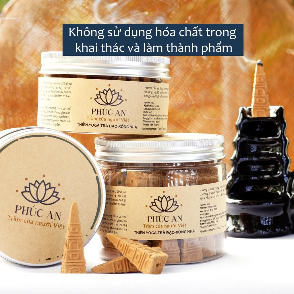 Nụ trầm hương Phúc An, trầm kiến Việt Nam tự nhiên , hương thanh ngọt hậu để xông nhà, thiền, yoga