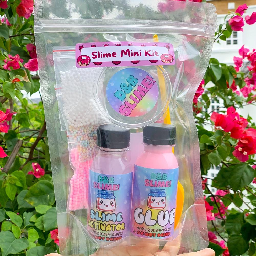 Bộ Kit làm Slime Basic - Kit làm Slime Cơ Bản Đủ Màu Thành Phẩm 120ML (Có hướng dẫn đầy đủ