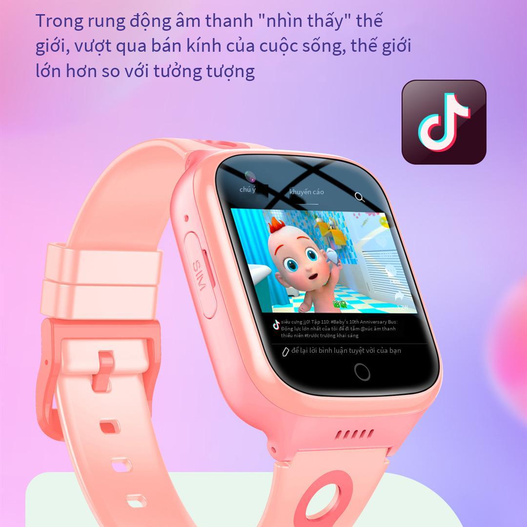 Ưu đãi đặc biệt WeChat rung 4G đầy đủ Netcom điện thoại thông minh trẻ em xem video định vị học sinh tiểu học thiên tài thanh toán A69