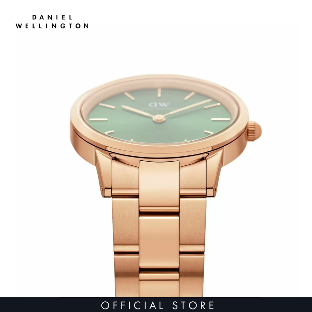 Đồng hồ Nam Daniel Wellington dây Kim loại - Iconic Emerald 28 RG Green 28mm DW00100421