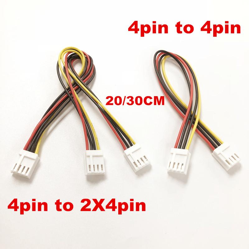 2PCS/Lô ITX FDD FLOPPY 4PIN Nữ 2.54mm đến 2x4pin nữ 4Pin Nhỏ 4Pin Cung cấp điện dẫn dây cáp 20/30cm