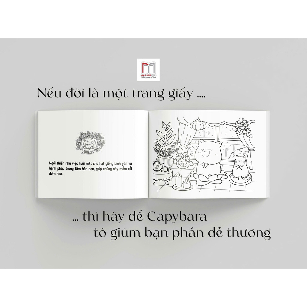 Sách Tô Màu - Hạnh Phúc Nhỏ Của Capybara