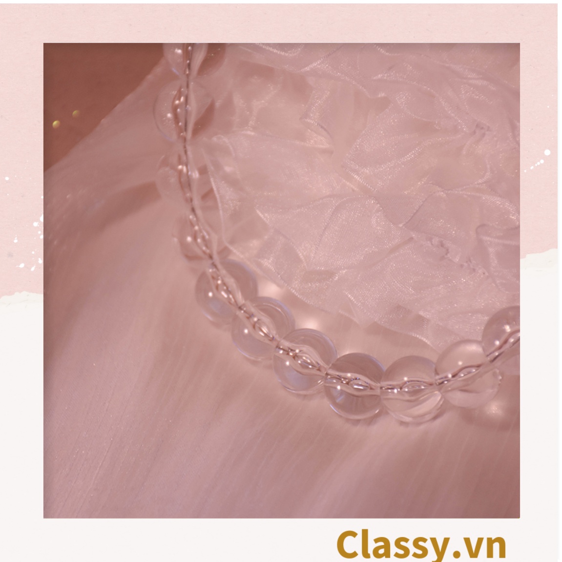 Túi quà tặng Classy, túi giấy quai xách in hình trái tim 28X20X9cm Q1832