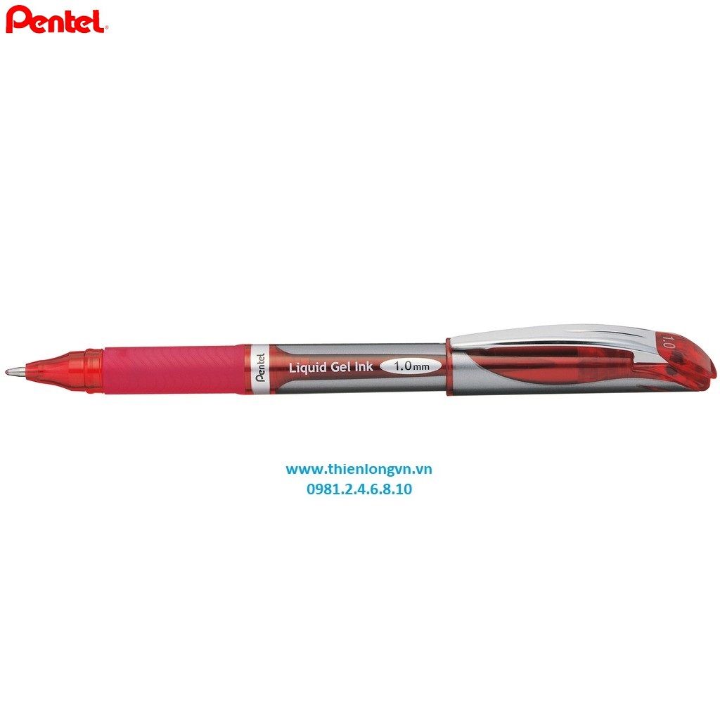 Bút ký nước energel Pentel BL60 mực đỏ; ngòi 1.0mm