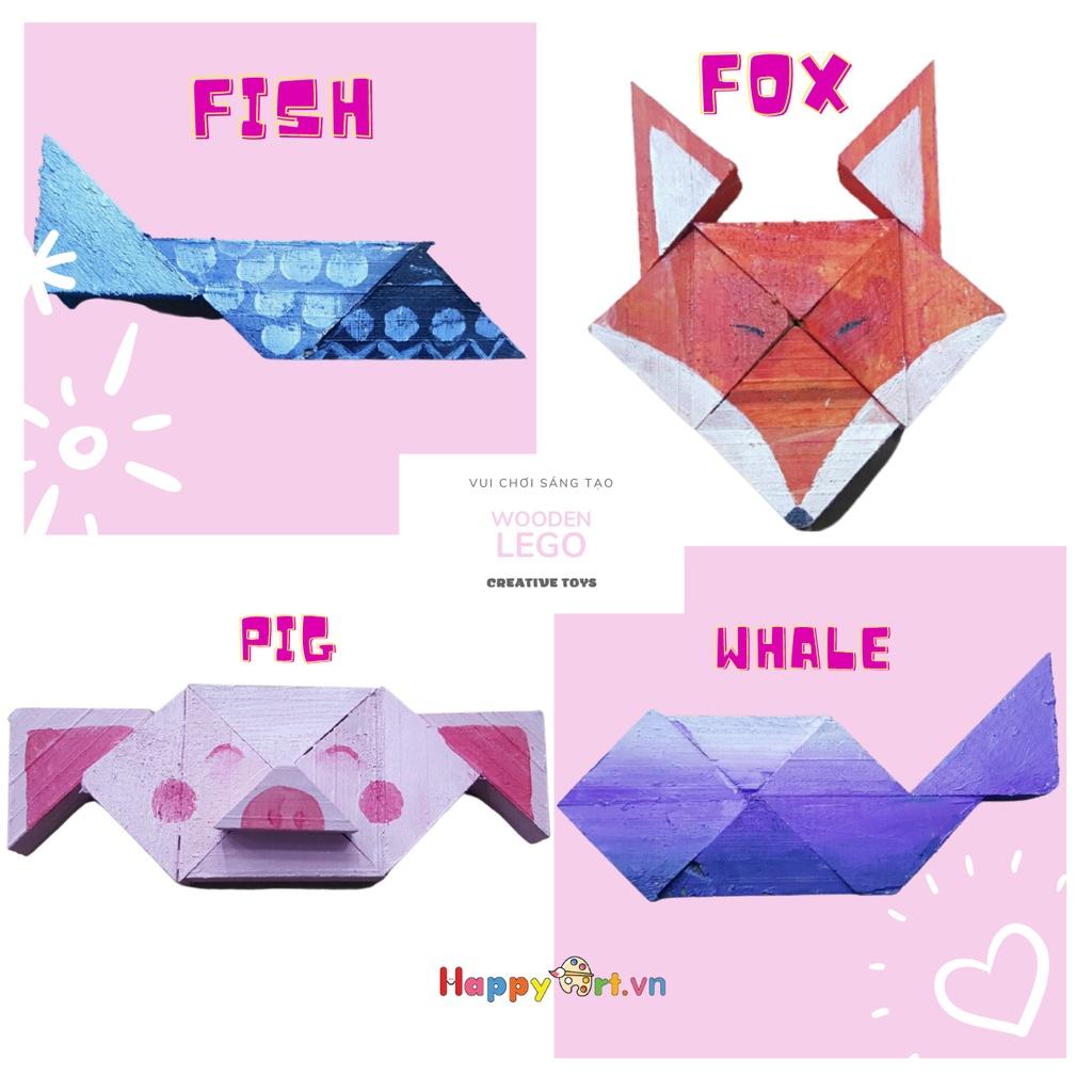 Đồ chơi LẮP GHÉP bằng GỖ sáng tạo