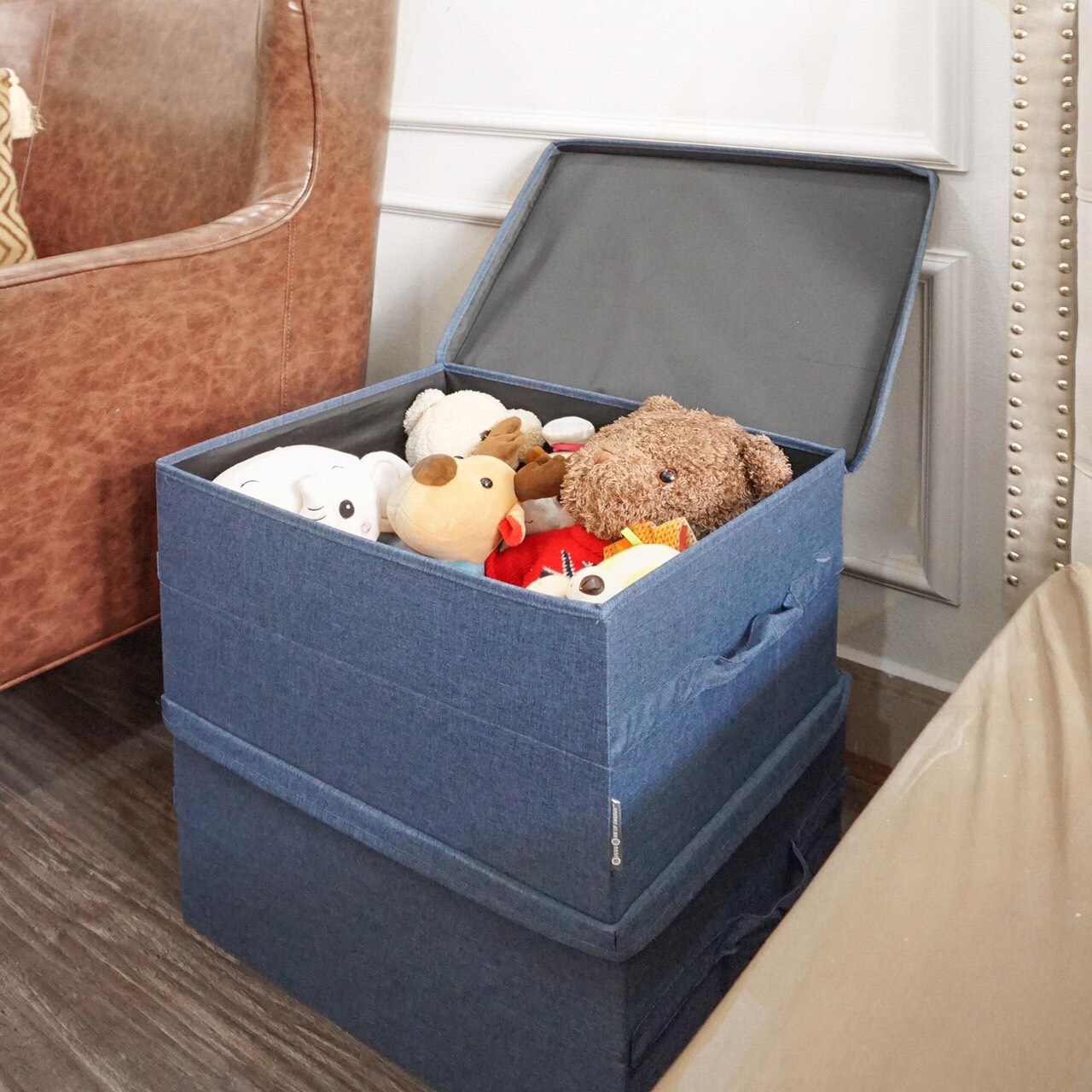 Combo 2 hộp đựng quần áo Thụy Điển sang trọng size lớn 40x30xH22cm