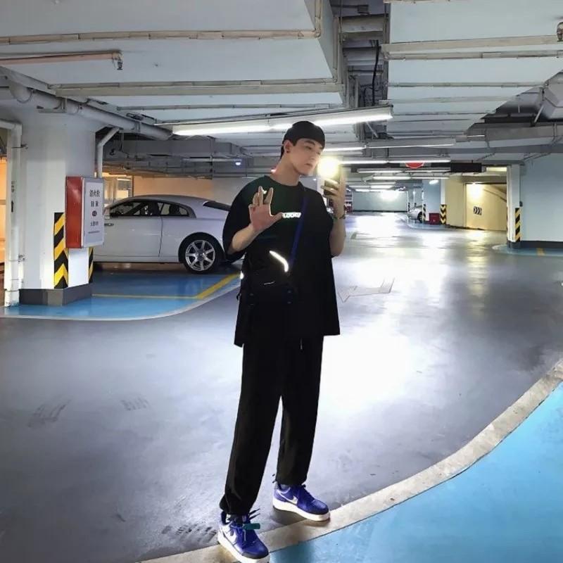 Áo thun stee form rộng tay lỡ in Phản Quang LOOKUNStudio trumunisex aothununisex aophongnam