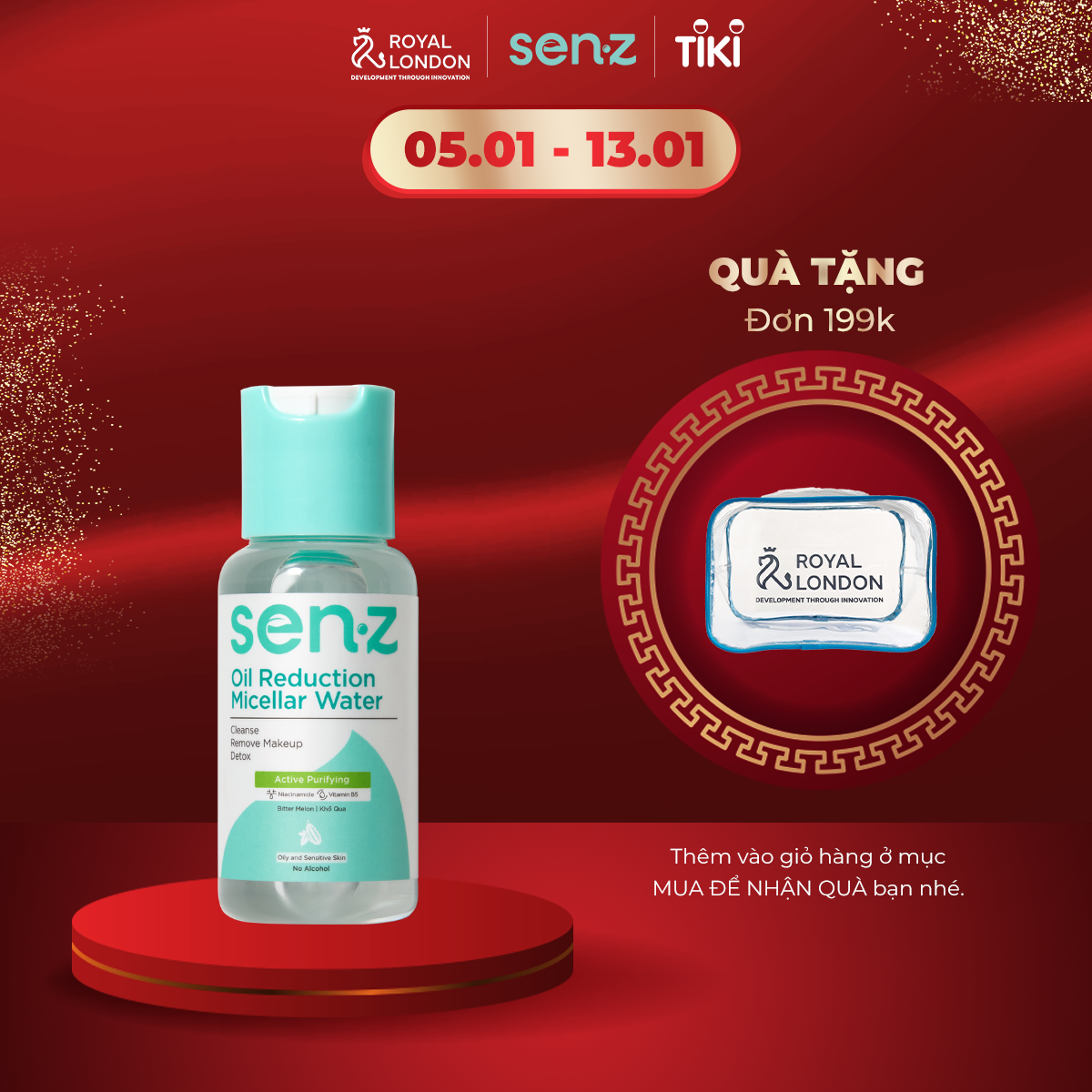 [TRAVEL SIZE] Nước Tẩy Trang SenZ Micellar Water 50ML