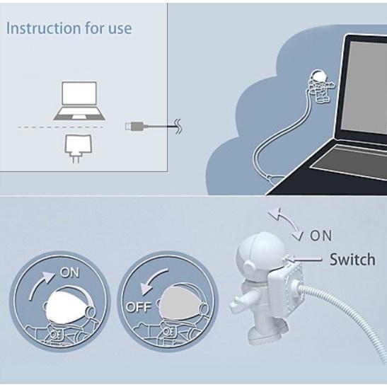 ĐÈN LED PHI HÀNH GIA, DĨA BAY UFO KẾT NỐI USB CHO LATOP, ĐÈN ĐỌC SÁCH