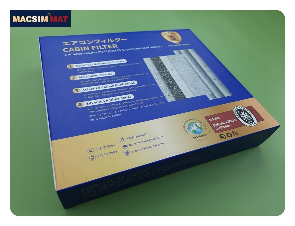 Lọc gió điều hòa cao cấp Macsim N95 xe ô tô Audi A4 2009 - 2017