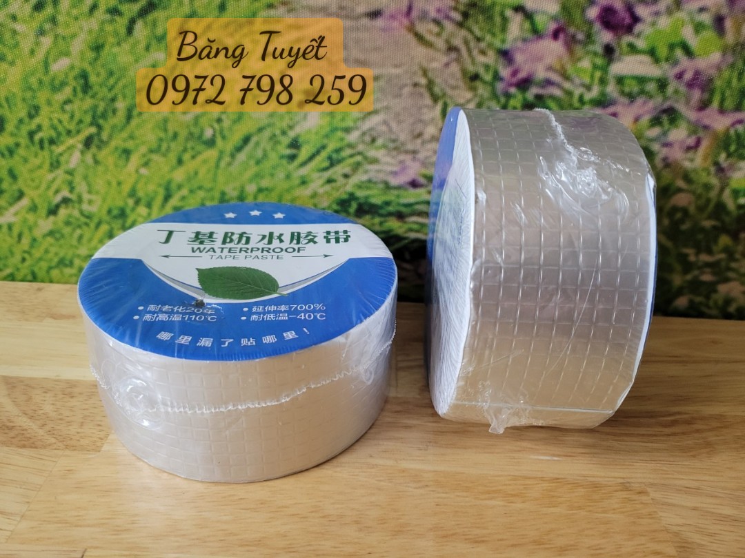 BĂNG KEO SIÊU DÍNH CHỐNG THẤM ĐA NĂNG BẢN 10CM,KEO CHỐNG DỘT, CHỐNG THẤM NƯỚC 5 MÉT