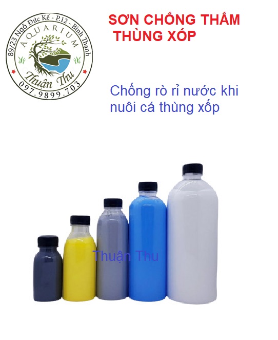 500ml Sơn chống thấm thùng xốp, sơn chống thấm hồ cá loại tốt cho bể cá cảnh