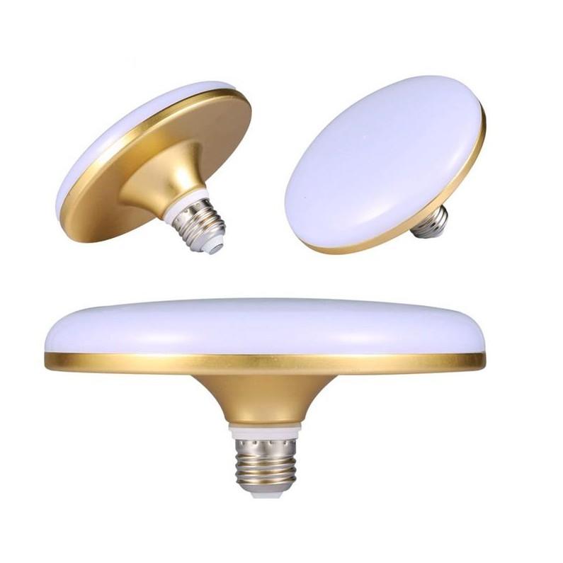 Đèn led UFO đĩa bay đuôi nhôm đế vàng 18w