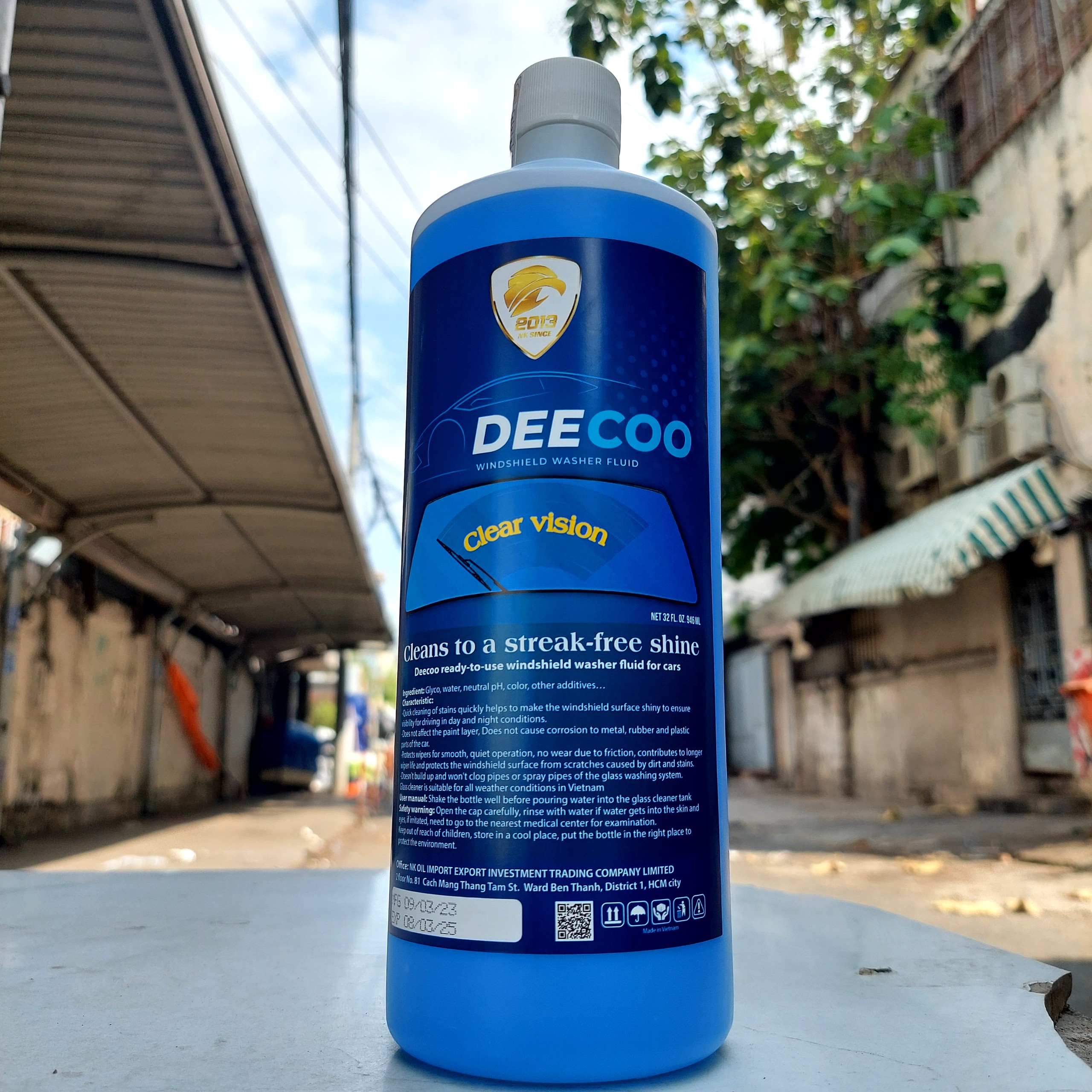 Nước rửa kính pha sẵn DEECOO Windshield washer fluid 1 lít