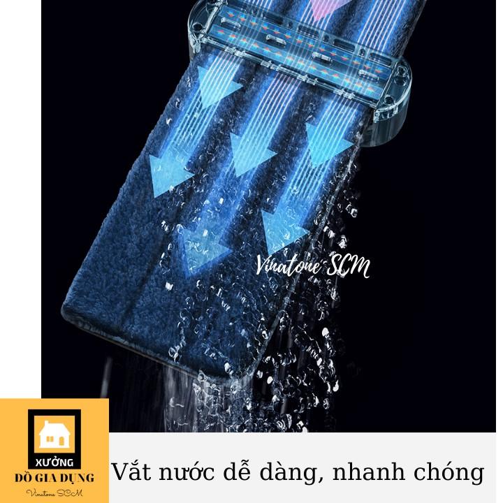 Cây lau nhà tự vắt đầu xoay 360* tiện lợi vệ sinh nhà cửa