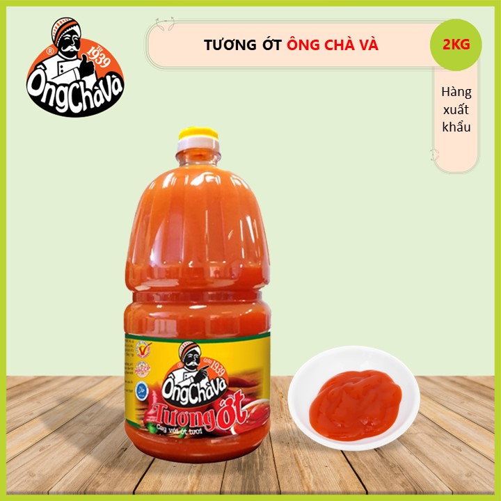 (Hàng Xuất Khẩu/Export Products) - Tương Ớt Ông Chà Và 2kg (Ong Cha Va Chili Sauce 2kg)