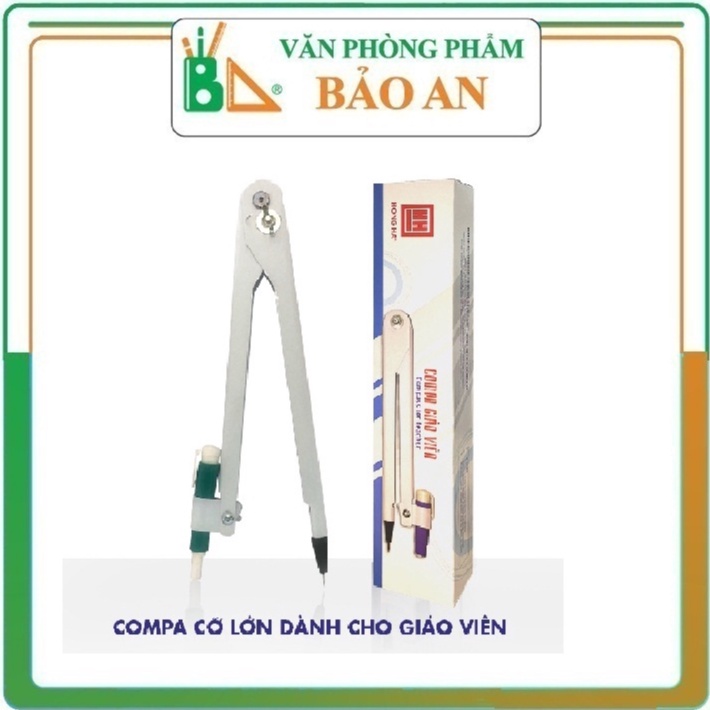 Compa Giáo Viên HH – 3276 Dễ Dàng Vẽ Những Đường Tròn To Nhỏ Theo Ý Muốn. Sản Phẩm Được Làm Từ Nguyên Liệu Thép Sơn Tĩnh Điện – Kết Cấu Vững Chắc