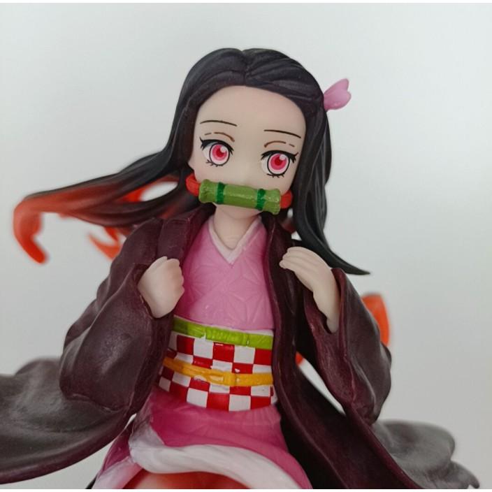 Mô hình Figure Kimetsu no Yaiba - Demon Slayer Kamado Nezuko ngồi hộp gỗ đẹp 20cm