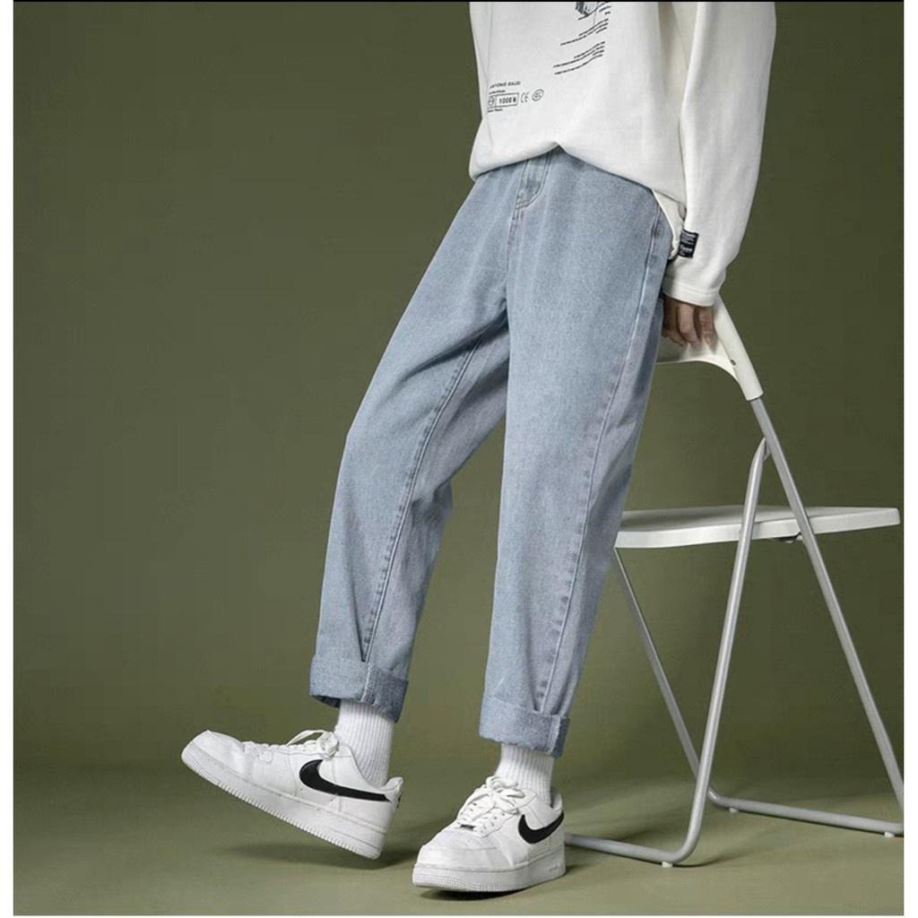 Quần Jean baggy nam , jeans unisex - Quần bò dáng suông rộng -Top xu hướng 2021