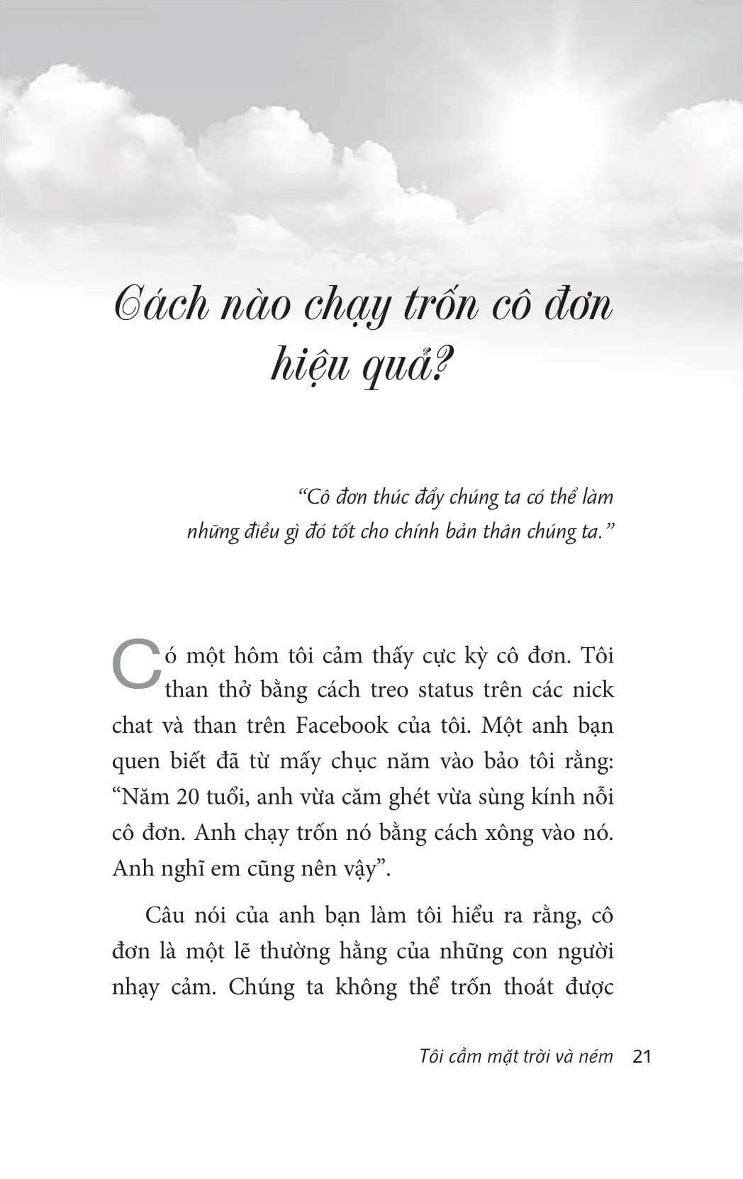 Tôi Cầm Mặt Trời Và Ném