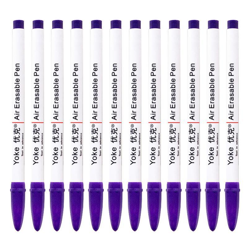 12 Pieces Disappearing Fabric Marker Erasable Pen for Grommet Sewing 15cm