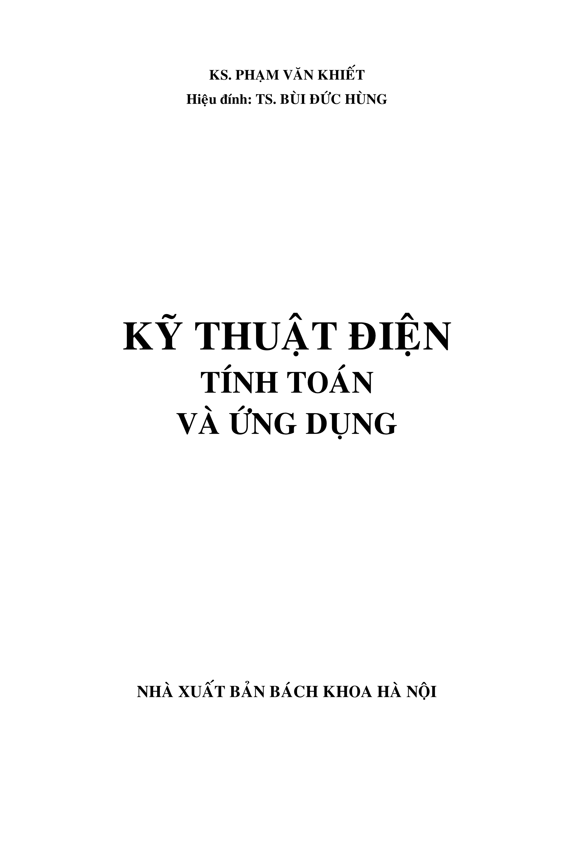 Kỹ Thuật Điện - Tính Toán Và Ứng Dụng