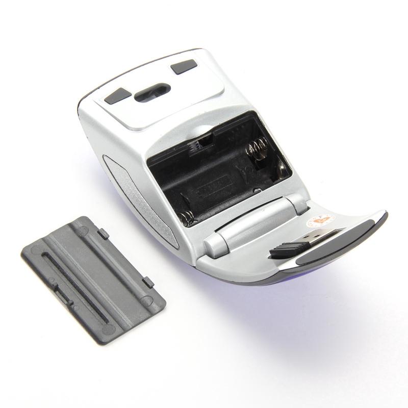 Chuột / chuột không dây có thể gập lại 2,4 GHz + Bộ thu USB 2.0 cho máy tính xách tay PC