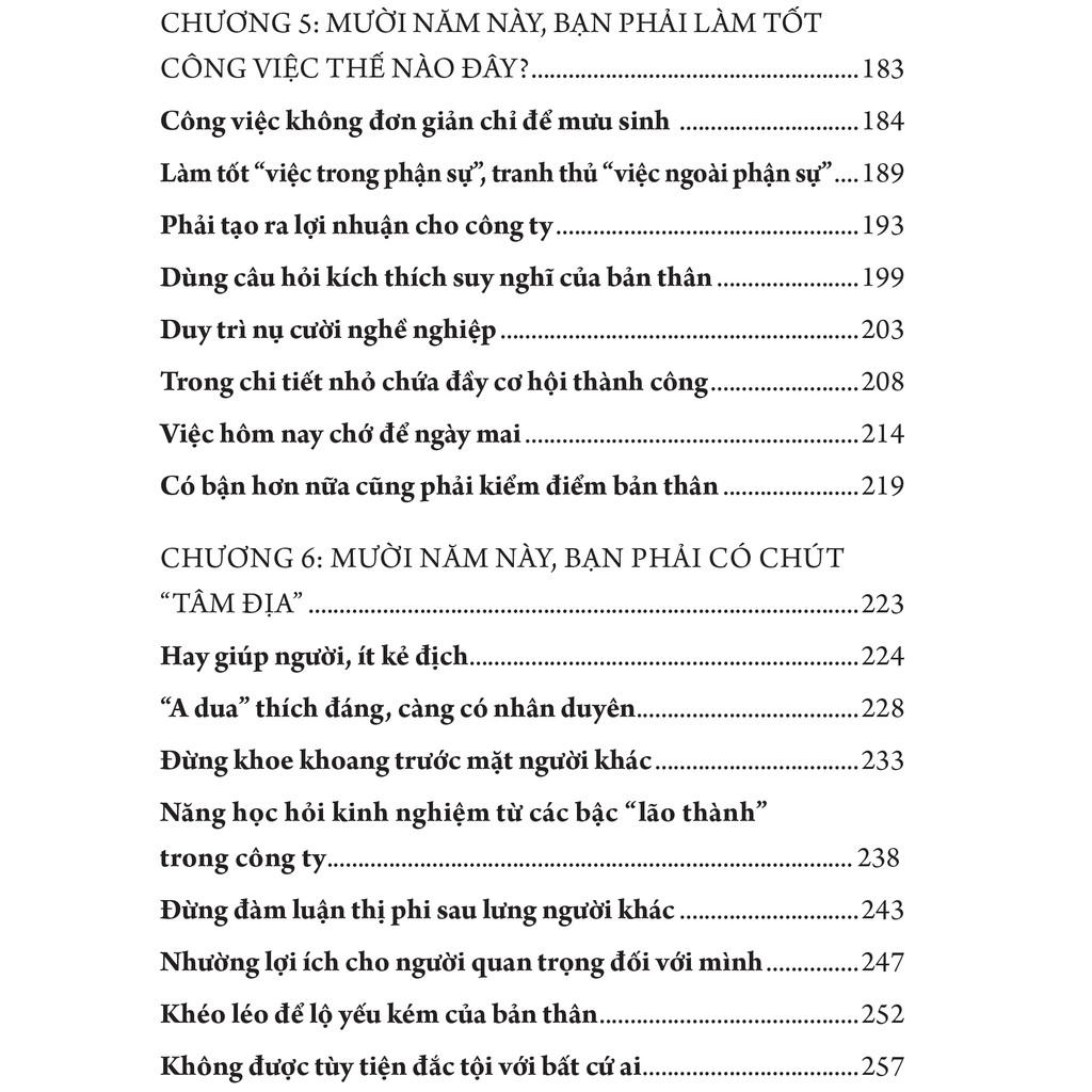 Sách: 20 - 30 Tuổi Mười Năm Vàng Quyết Định Bạn Là Ai