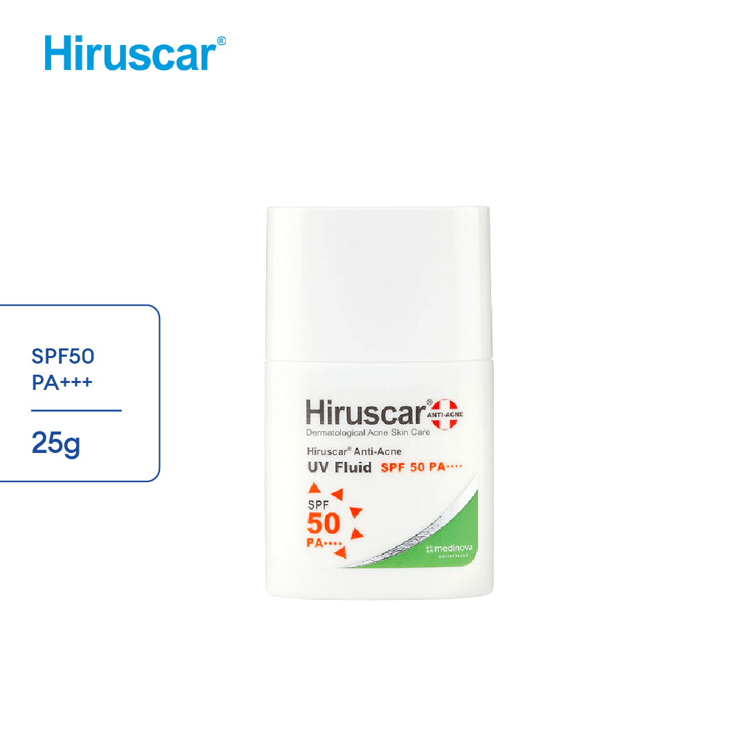 Sữa chống nắng dành cho da dầu, mụn Hiruscar Anti-Acne UV Fluid 25g SPF50 PA++++