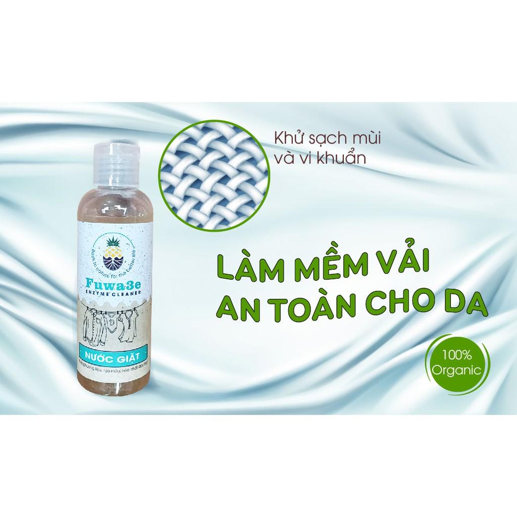 Nước giặt hữu cơ Fuwa3e organic sinh học 100ml giặt quần áo đồ lót, an toàn cho em bé