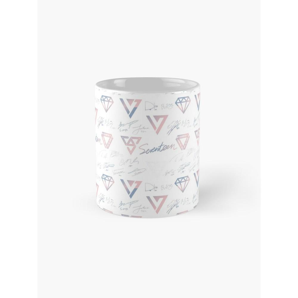 Cốc Sứ, Ly Sứ In Logo Seventeen Chữ Kí