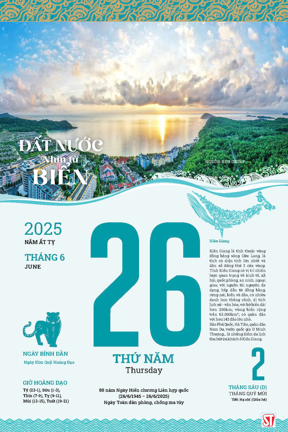 Lịch Bloc Siêu đại Đất nước nhìn từ Biển - 2025