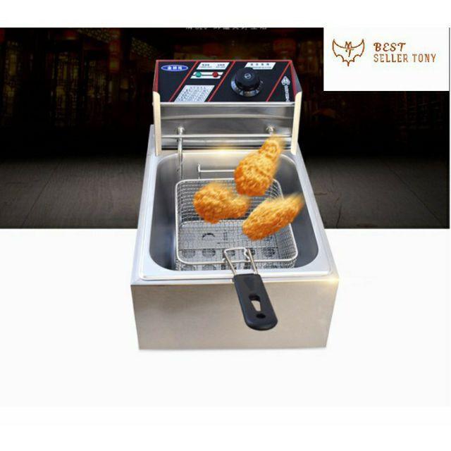 Bếp chiên nhúng điện chiên cá viên inox cực tốt
