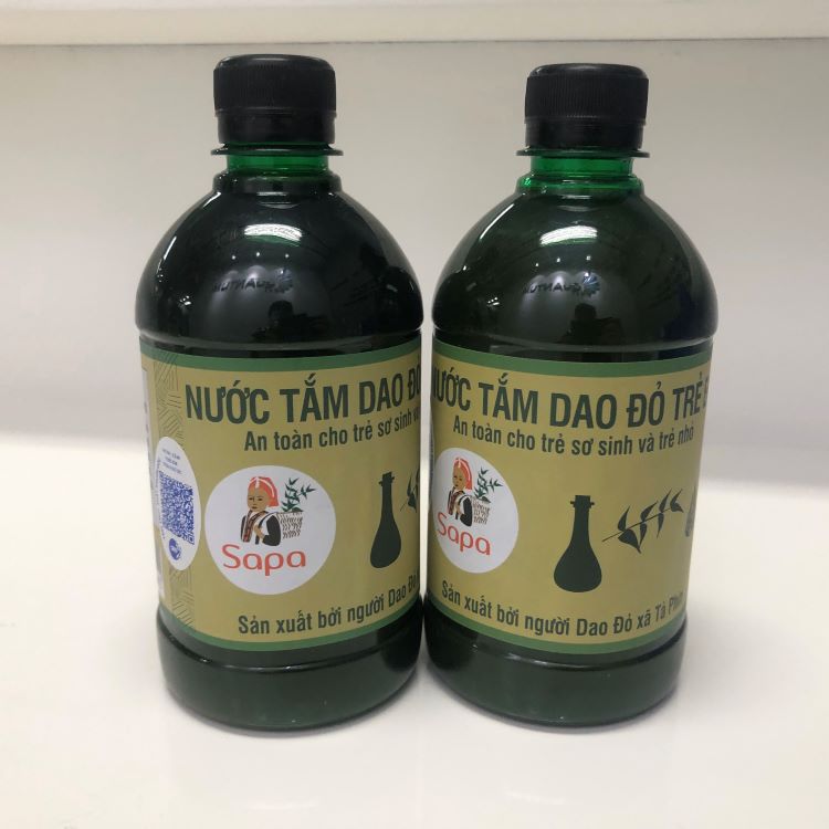 Combo 2 chai Nước Tắm Dao Đỏ cho Trẻ Sơ Sinh và Trẻ Nhỏ