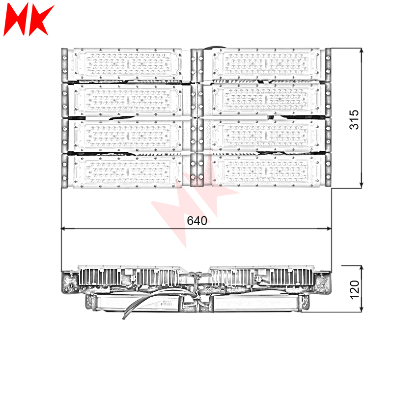 HKLED - Đèn pha LED Module OEM Philips 400W - DPMPL400