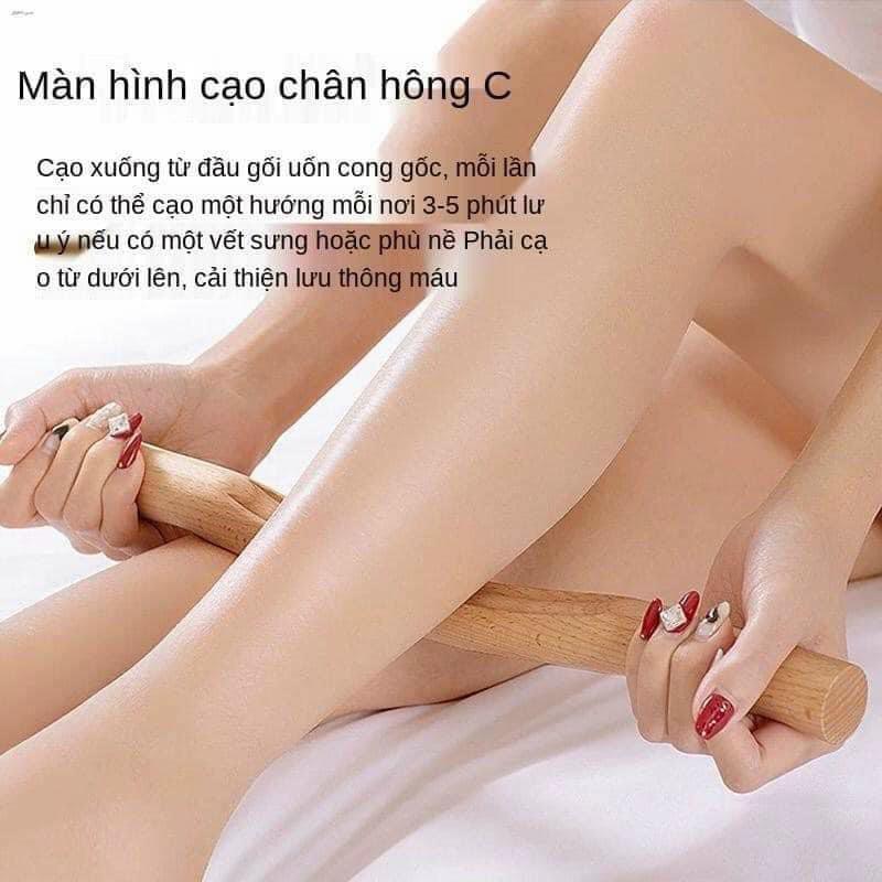 Gậy gỗ đả thông kinh lạc, gậy gỗ giảm béo( bộ 4 cây)