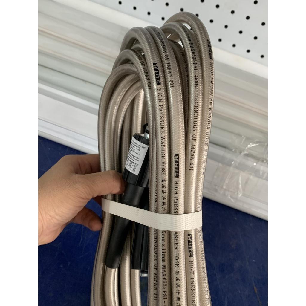 Dây xịt rửa xe HIỆU HTC LOẠI 30M,HTC6511-30W3 từ nhựa PVC áp lực cao 420 bar,ĐK 6.5*11MM