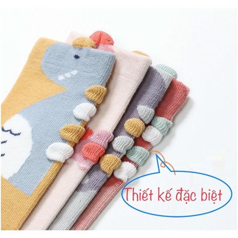 Tất cao cổ cho bé chất cotton Hàn mềm mịn, dày dặn, thoáng khí